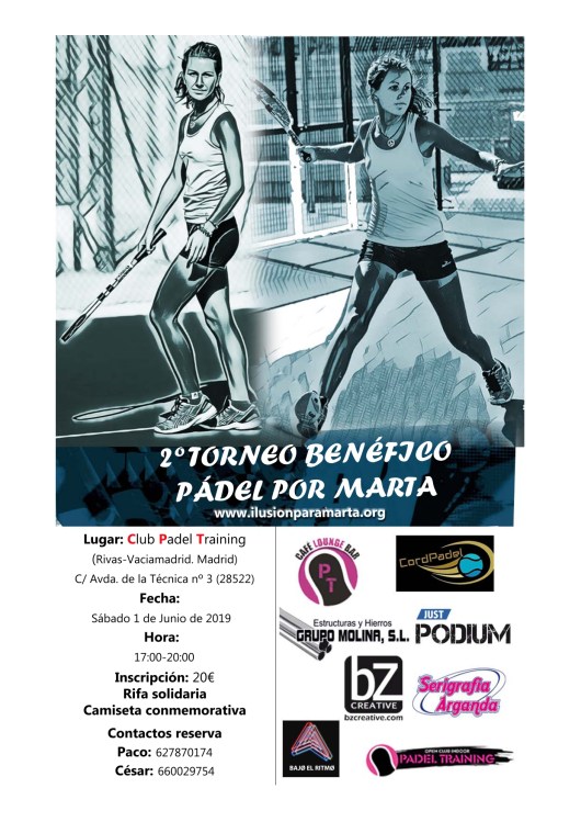 Cartel padel marta junio 2019